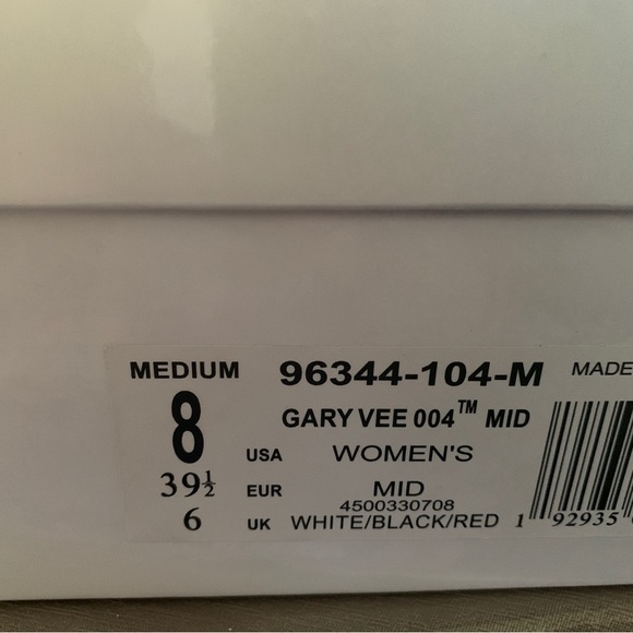 K Swiss Gary Vee 004 Mid White Black Womens Sneakers Size 8 - Picture 8 of 8